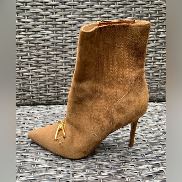 Veronica Beard Suede Booties in Camel - Size 8 - - Picture 3 of 8